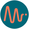 Logo da marca MindVox com design de onda sonora em fundo teal.